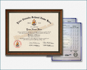 International College Diploma and Transcripts, Canada Design #1 Col Can 1 D+T